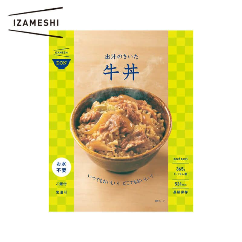 IZAMESHI/イザメシ 出汁のきいた牛丼 アルファ化米丼
