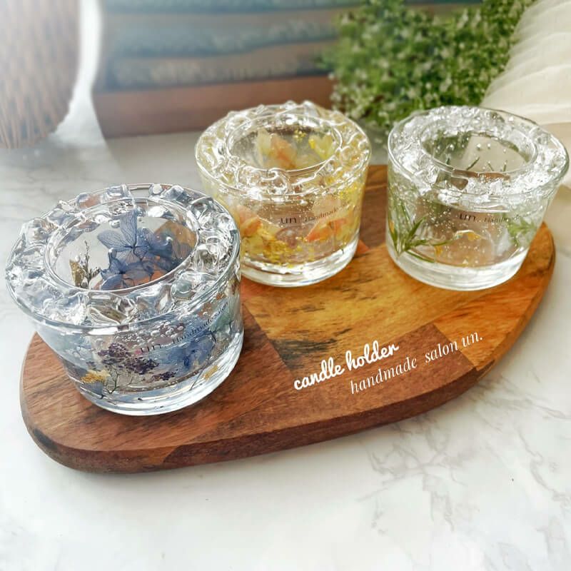 Gerbera ねむる elegant ボタニカルキャンドルホルダーset