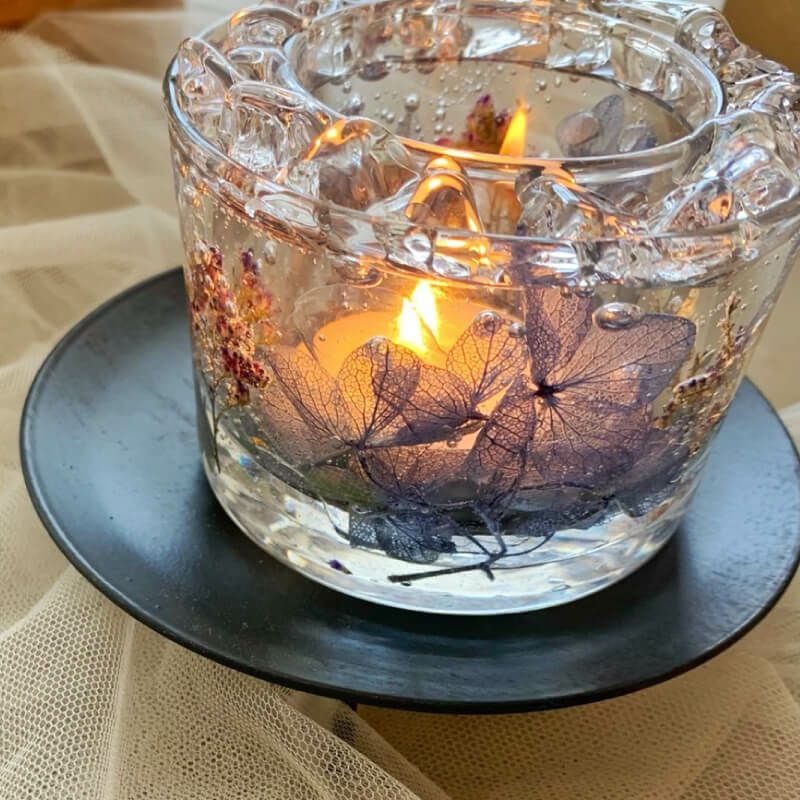 ピンクカーネーションのボタニカルキャンドルホルダーset 保っ 