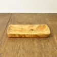  Olive Woodプレートレクタングル浅型25X14
