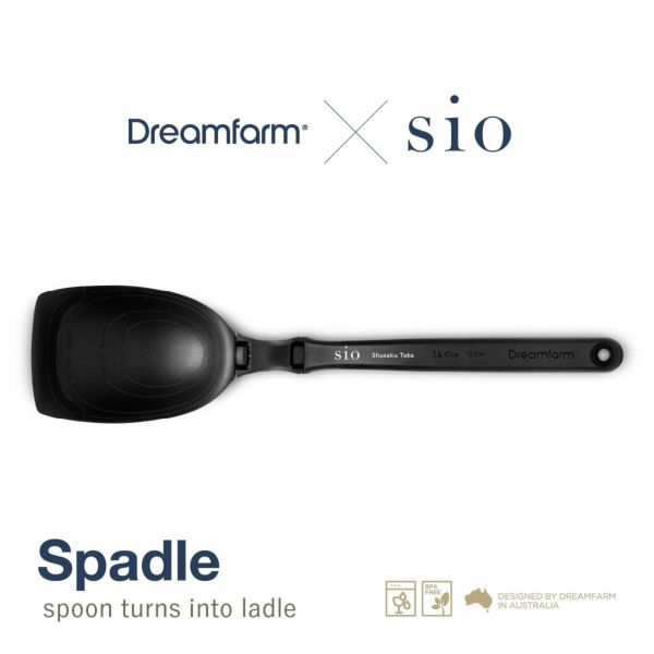 Dreamfarm(ドリームファーム)×鳥羽周作「Sio」 Spadle レードル Black
