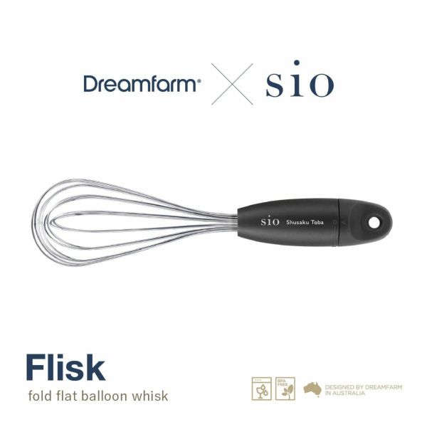 Dreamfarm(ドリームファーム)×鳥羽周作「Sio」 Flisk 泡だて器（ホイッパー） Black